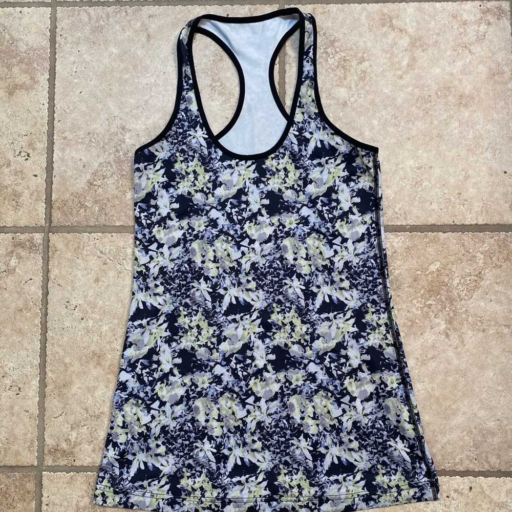 Floral Lululemon cool racer back